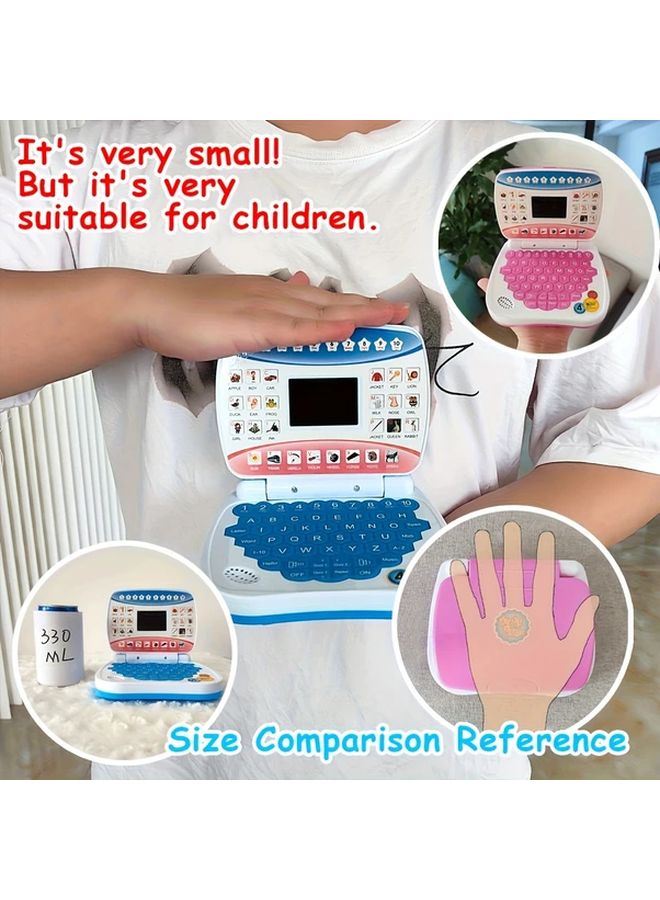 Pink Mini Learning Computer Educational Toy For Kids Letters Numbers Music - Image 5